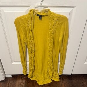 INC International Concepts Mustard Cardigan